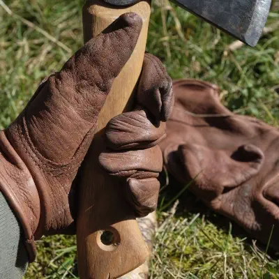 Bushcraft Handschuhe aus Leder