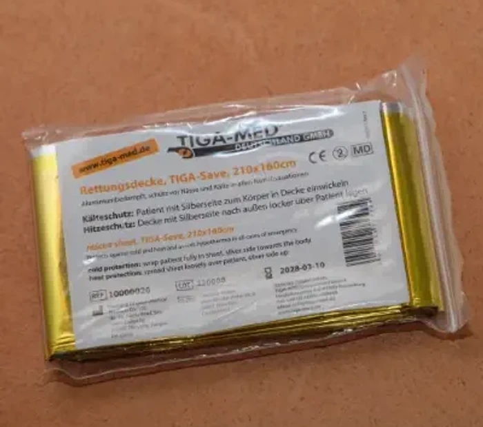 Rettungsdecke im Survival Kit